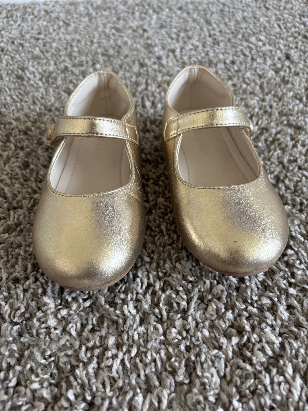 Amazon Girls Metallic Gold Mary Jane Shoes